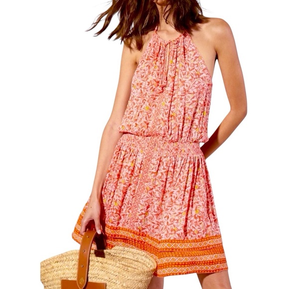 Poupette St Barth Carine Mini Dress in Pink Monaco - your Summer Must Have! - Picture 2 of 11